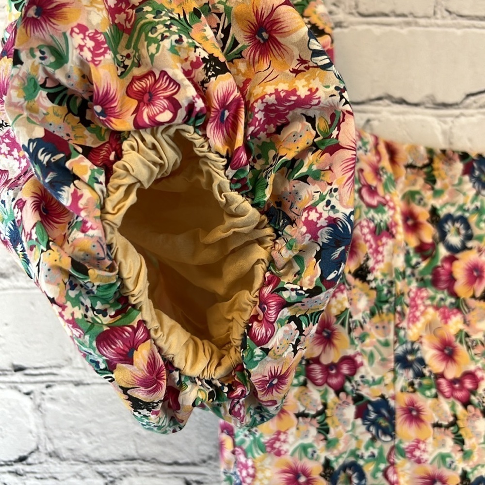 COTTAGECORE Floral Bubble Mini Dress, Size 4 - Picture 7 of 10